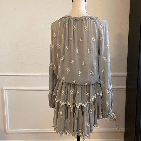 LoveShackFancy gray mini dress - Picture 3 of 5